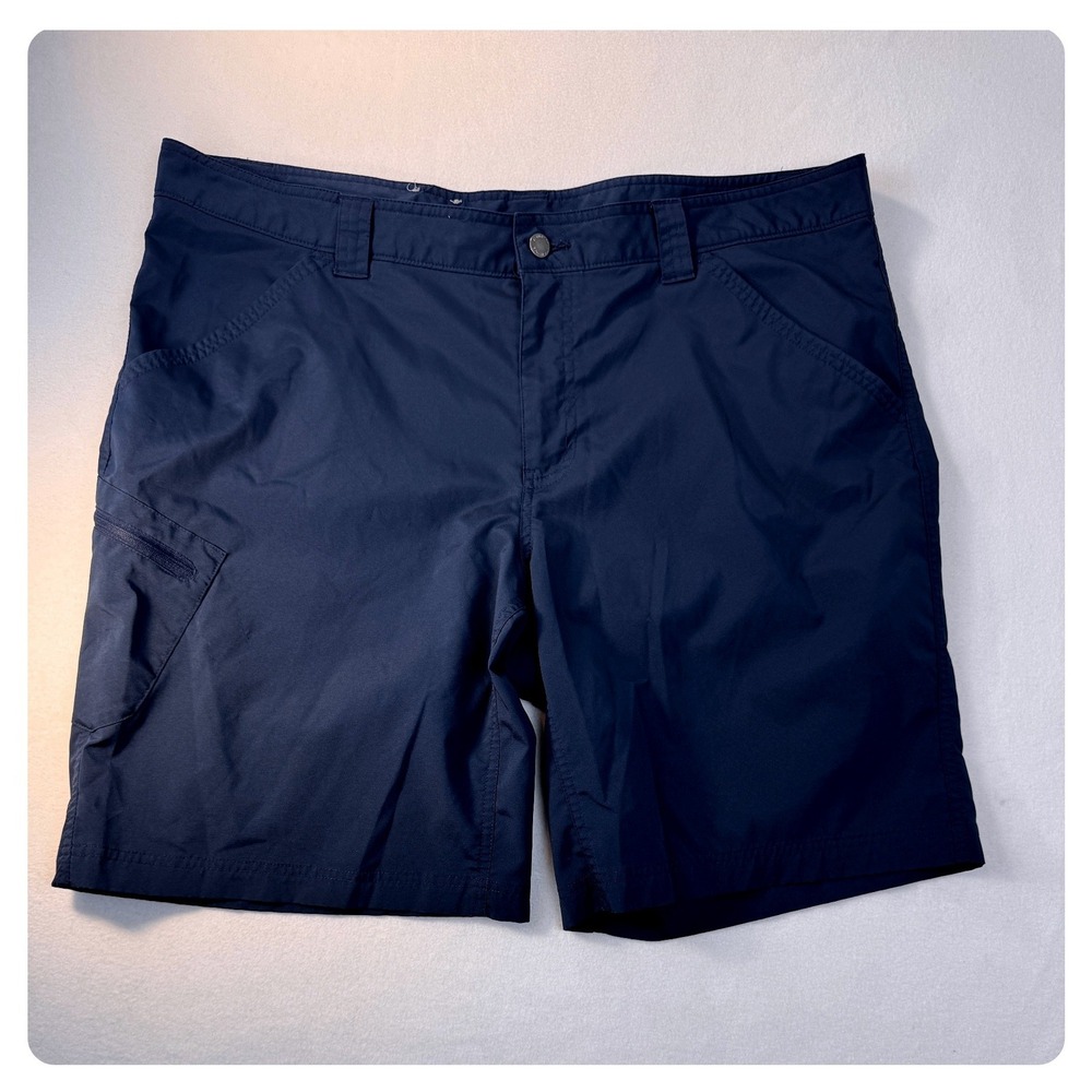 Columbia Omni-Shade Mens 42W Navy Outdoor Hiking Shorts Sun Protection